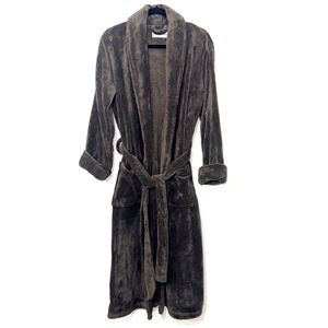 Restoration Hardware Plush Spa Robe - Gray S